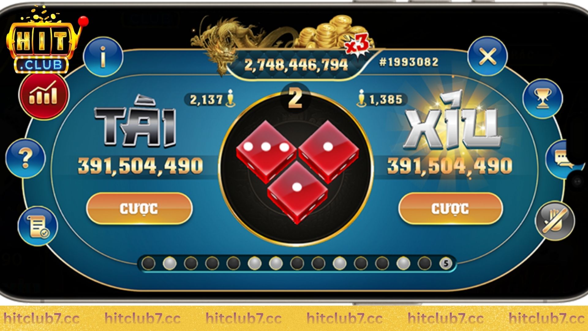Mẹo cược chinh phục Tài xỉu MD5 Hit club rinh thưởng khủng